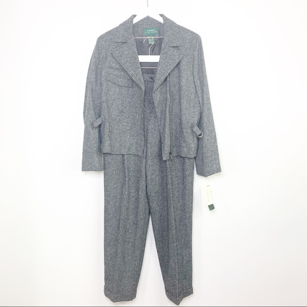 NWT RALPH LAUREN 2 Piece Wool Pantsuit Set